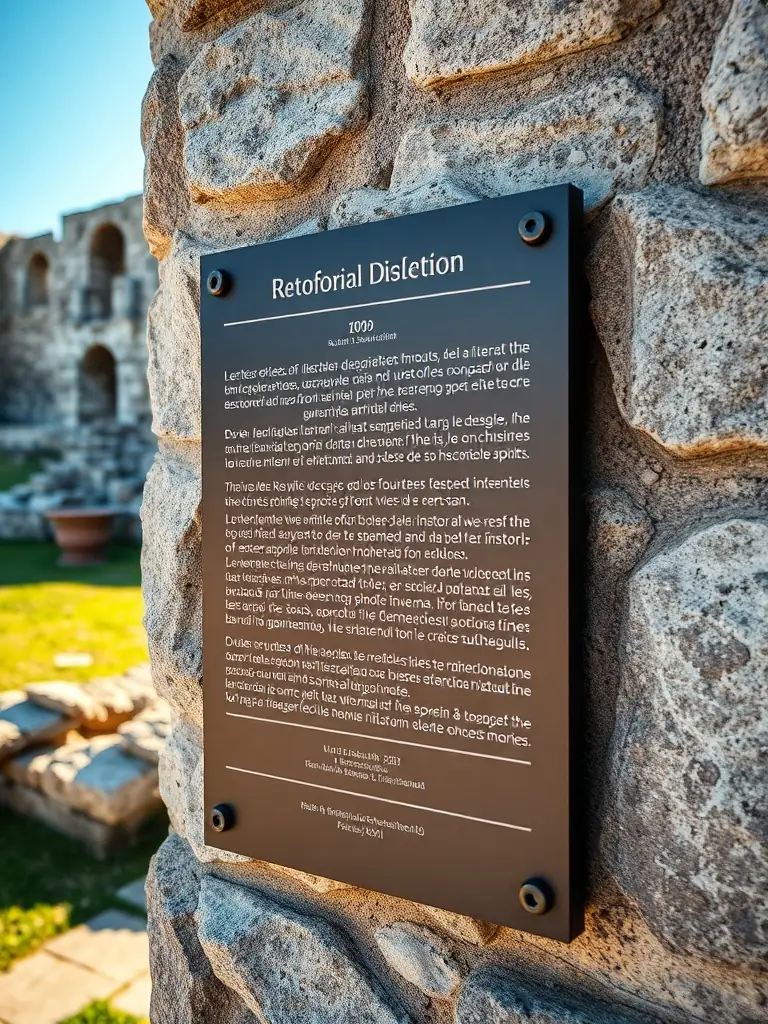 A photograph of a newly restored historical marker, detailing the significance of a local landmark in Les Mars.